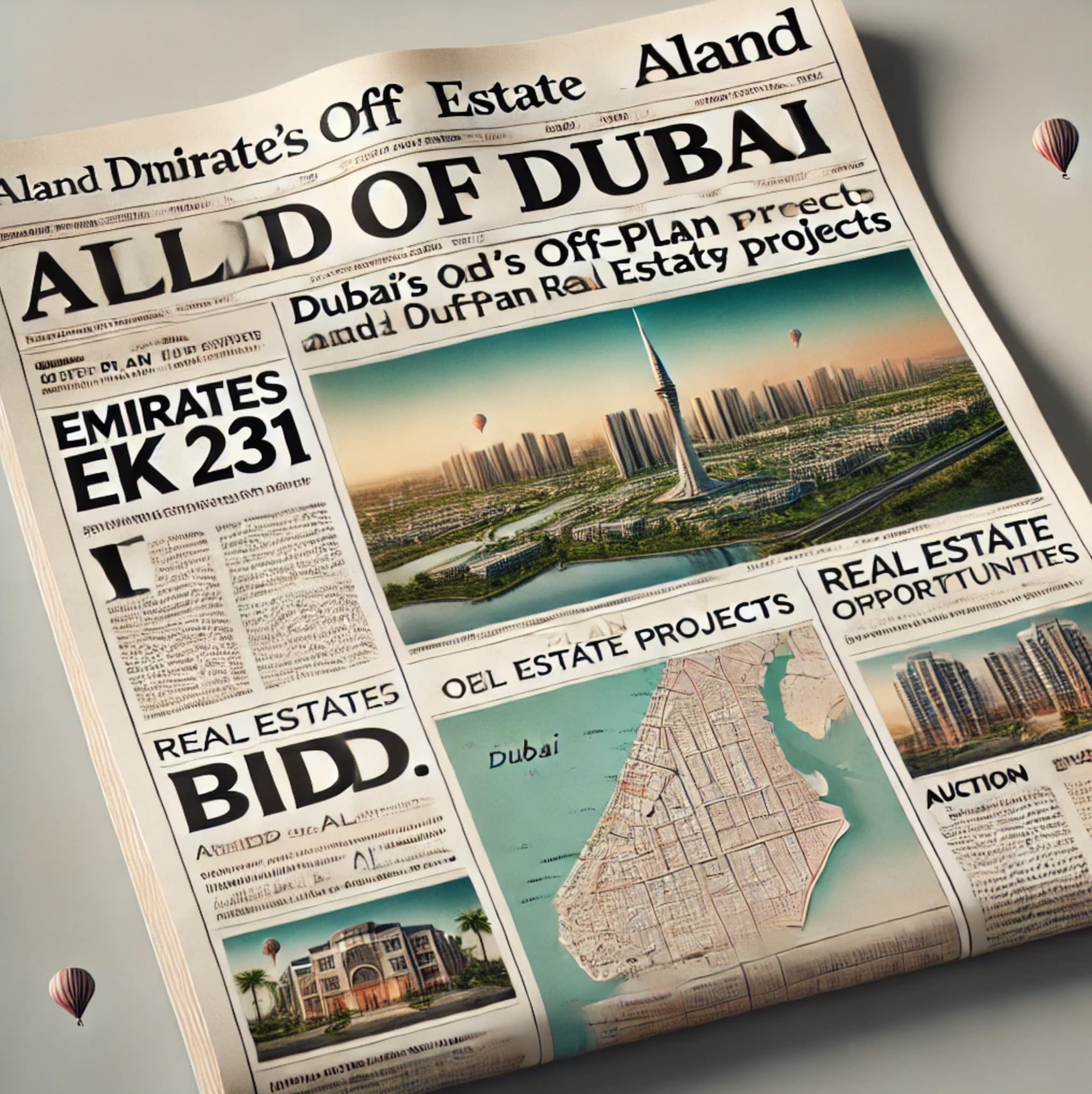 Emirates EK 231 | Explore Dubai's Off-Plan Real Estate Projects with ALand