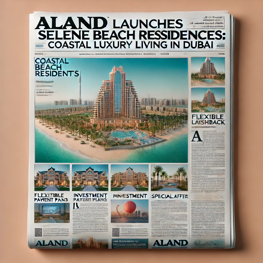 Selene Beach Residences: Coastal Luxury Living and Prime Investment in Dubai with Aland