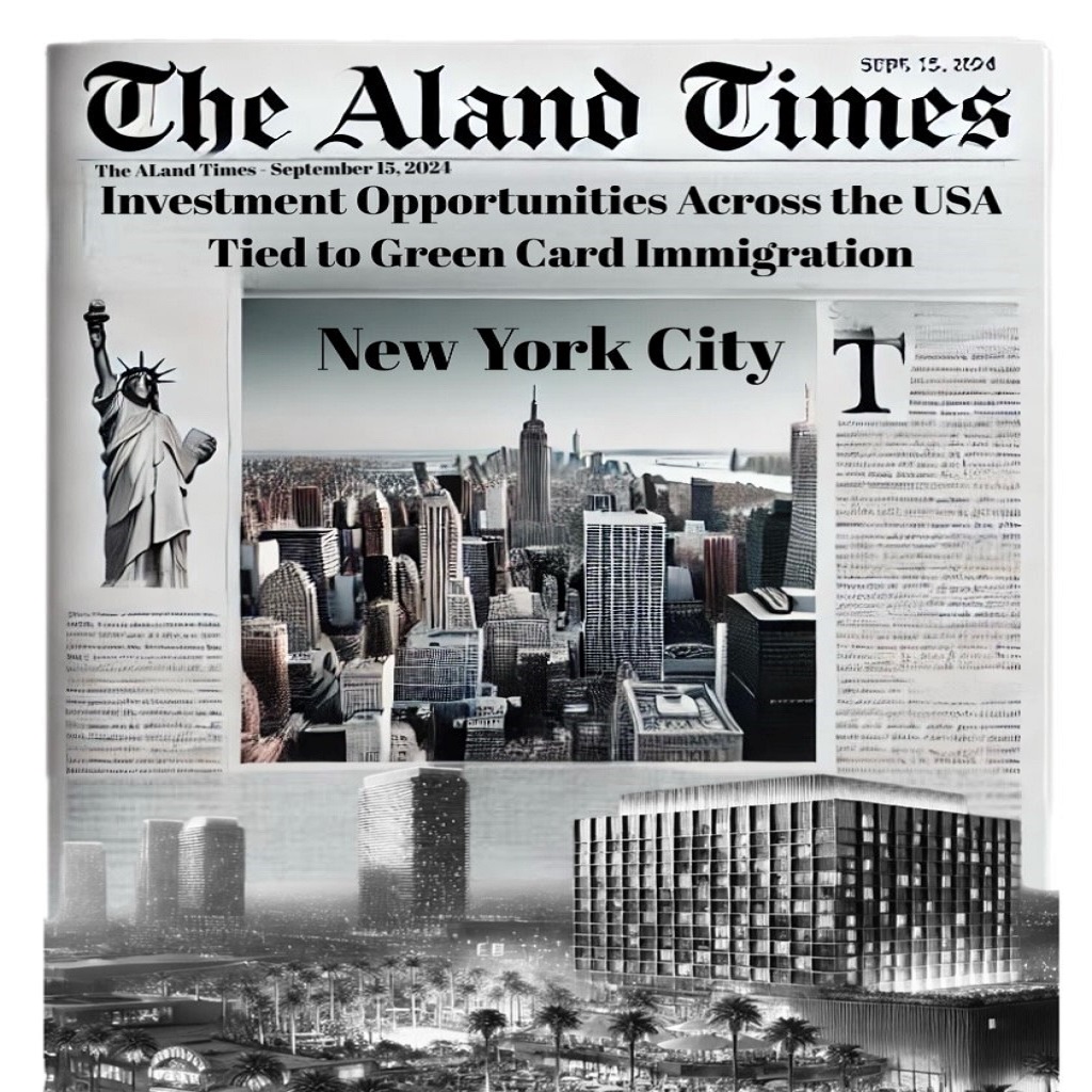 The ALand Times - September 15, 2024: Investment Opportunities Across the USA Tied to Green Card Immigration