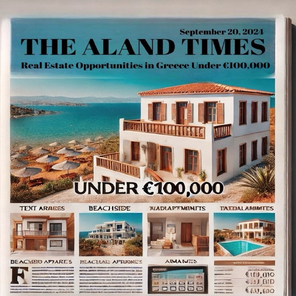 The ALand Times - September 20, 2024: Real Estate Opportunities in Greece Under €100,000