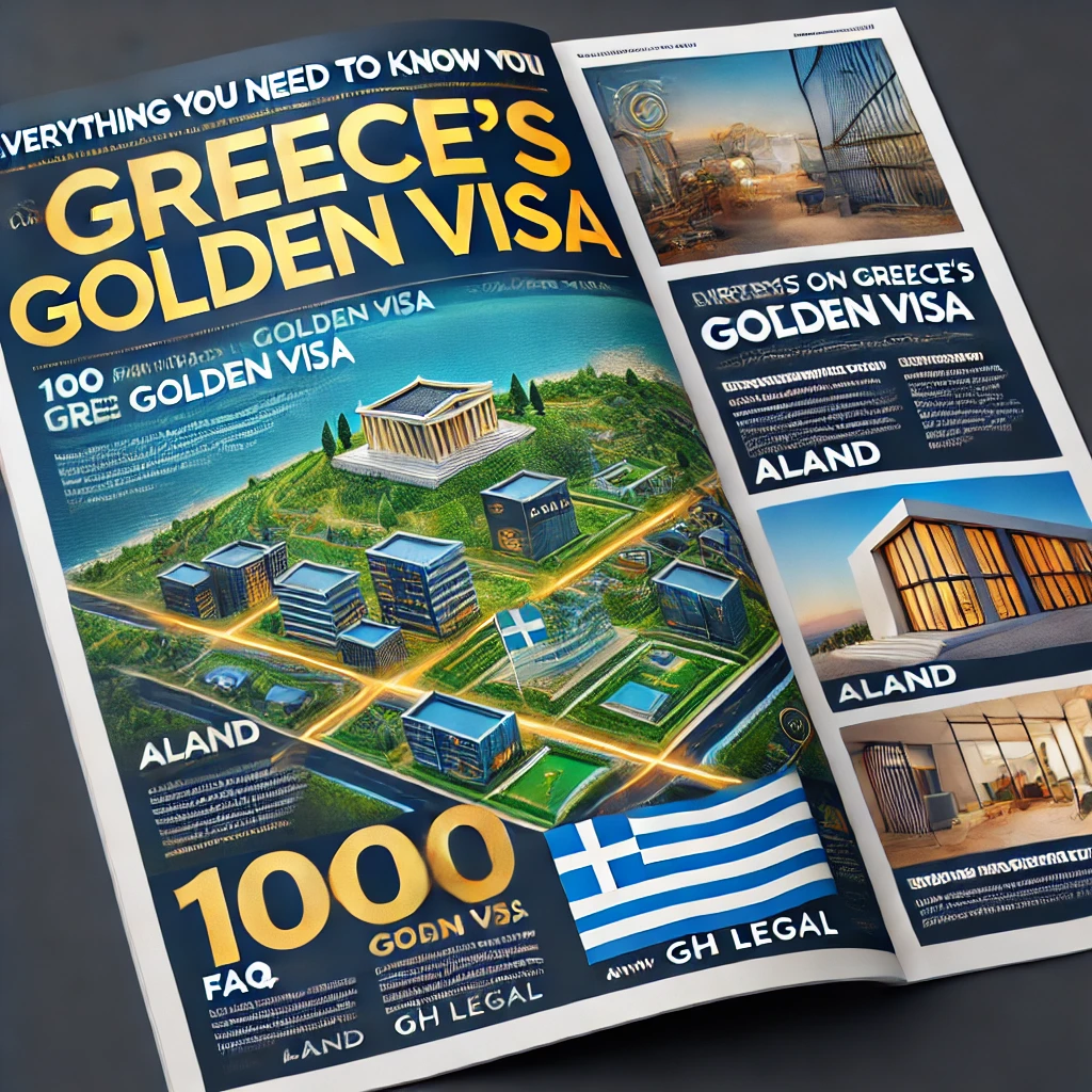 100 FAQs on Greece Golden Visa: Investment, Process, and Legal Guidance with Aland and GH Legal