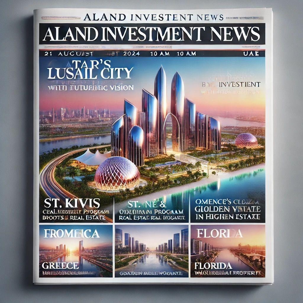 Aland Investment News - Global Real Estate Insights for Qatar, Greece, Florida, and More | 21 August 2024