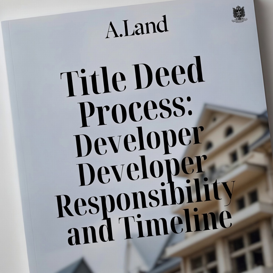 UAE Title Deed Issuance Process by Developer Timeline