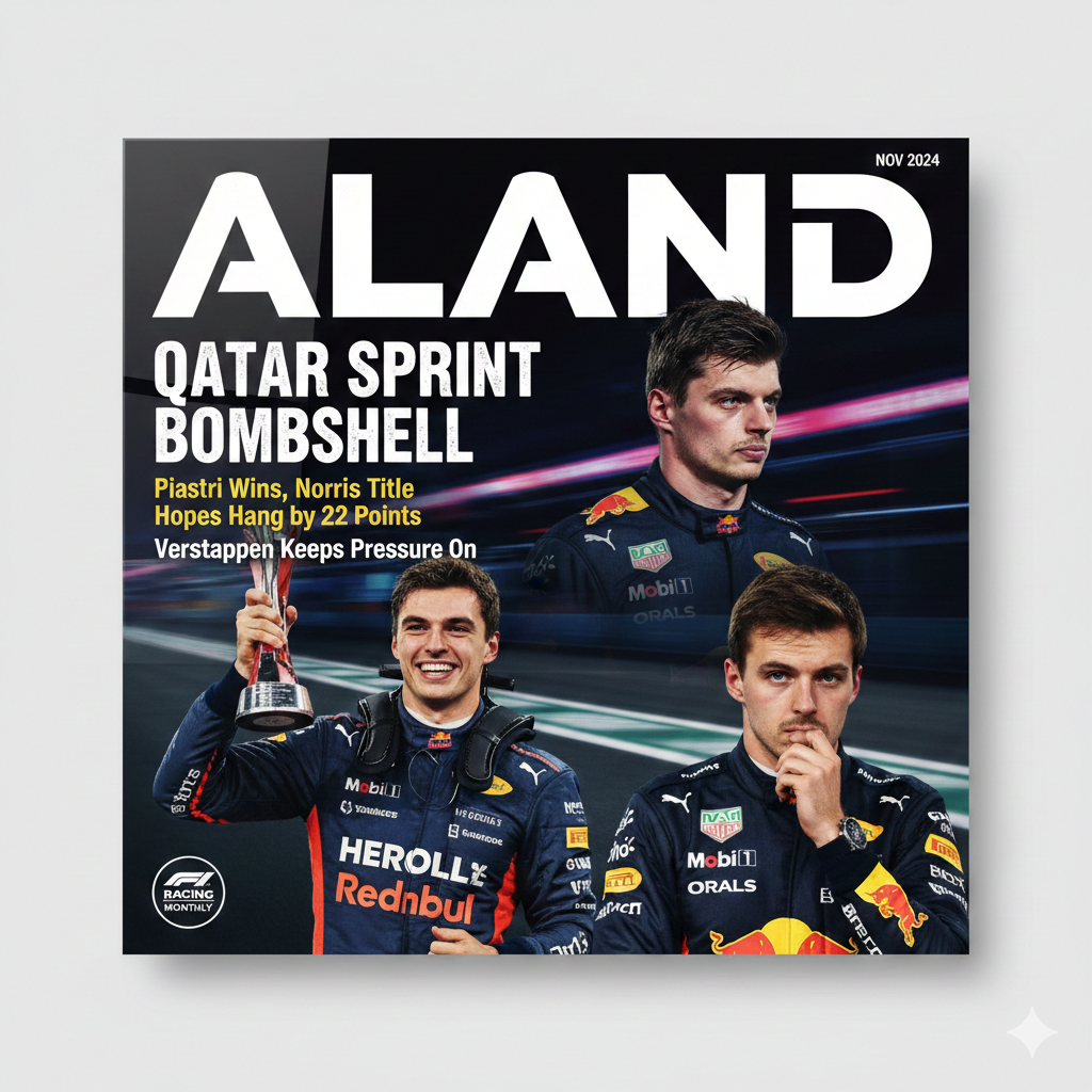 Piastri Celebrates Qatar Sprint Victory Under Lusail Floodlights